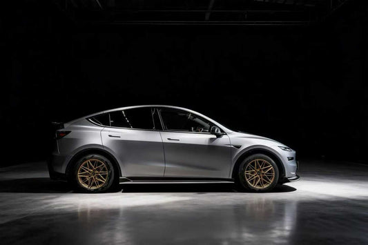 Tesla Model Y Juniper 2026-ON with Aftermarket Parts - V5 Side Skirts PP Polypropylene from CMST Tuning
