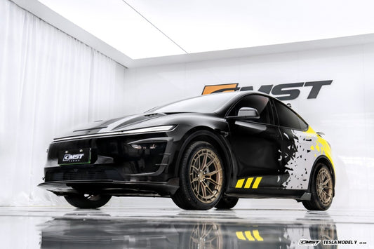 Tesla Model Y Juniper 2026-ON with Aftermarket Parts - Upper Valences Carbon Fiber / FRP from CMST Tuning