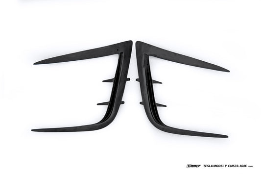 Tesla Model Y Juniper 2026-ON with Aftermarket Parts - Upper Valences Carbon Fiber / FRP from CMST Tuning