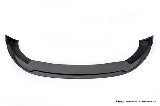 Tesla Model Y Juniper 2026-ON with Aftermarket Parts - V1 Front Lip Carbon Fiber / FRP from CMST Tuning