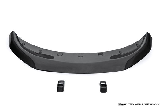 Tesla Model Y Juniper 2026-ON with Aftermarket Parts - V2 Front Lip Carbon Fiber / FRP from CMST Tuning