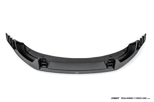 Tesla Model Y Juniper 2026-ON with Aftermarket Parts - V2 Front Lip Carbon Fiber / FRP from CMST Tuning