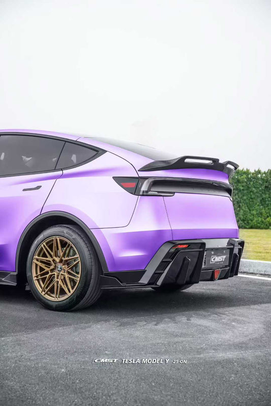 Tesla Model Y Juniper 2026-ON with Aftermarket Parts - V5 Rear Diffuser PP Polypropylene from CMST Tuning