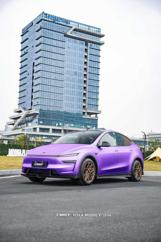 Tesla Model Y Juniper 2026-ON with Aftermarket Parts - V5 Side Skirts PP Polypropylene from CMST Tuning