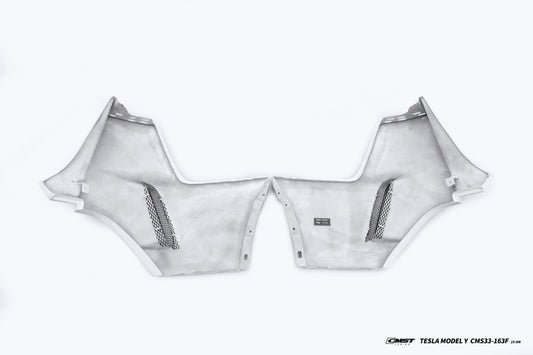 Tesla Model Y Juniper Base 2026-ON with Aftermarket Parts - Rear Bumper Carbon Fiber / FRP from CMST Tuning