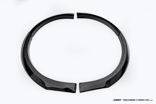 Tesla Model Y Juniper Base Performance 2026-ON with Aftermarket Parts - Widebody Fender Flares Wheel Arches Carbon Fiber / FRP from CMST Tuning