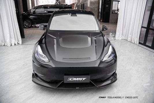 CMST Tuning V6 Style Hood for Tesla Model Y Performance AWD Long Range RWD 2020-2025 Carbon Fiber / FRP