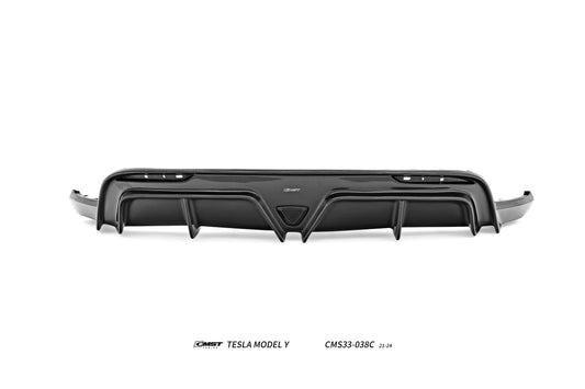 Tesla Model Y Performance AWD Long Range RWD Standard 2020 2021 2022 2023 2024 with Aftermarket Parts - V2 Rear Diffuser Carbon Fiber / FRP from CMST Tuning