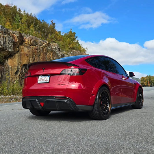 Tesla Model Y Performance AWD Long Range RWD Standard 2020 2021 2022 2023 2024 with Aftermarket Parts -V1 Side Skirts Carbon Fiber / FRP from CMST Tuning