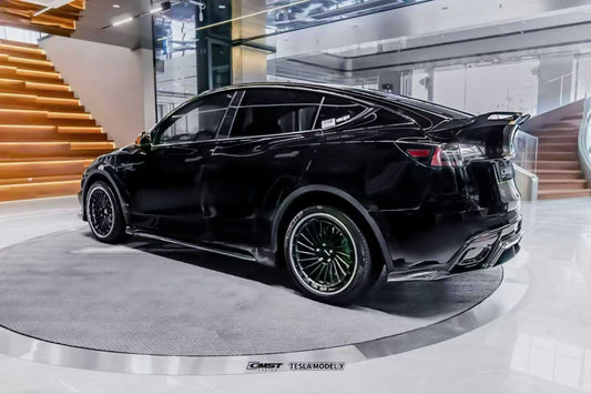 Tesla Model Y Performance AWD Long Range RWD Standard 2020-ON with Aftermarket Parts - V2 Style Side Skirts Carbon Fiber / FRP from CMST Tuning