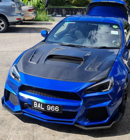 Toyota GT86 86 TRD GT SE Base ZN6 2017 2018 2019 2020 & Scion FR-S FRS ZN6 2013 2014 2015 2016 & Subaru BRZ TS Limited Premium ZN6 2013 2014 2015 2016 2017 2018 2019 2020 (compatible with CMST CITOXE widebody kit) with Aftermarket Parts - CITOXE Front Bumper & Lip Carbon Fiber / FRP from CMST Tuning