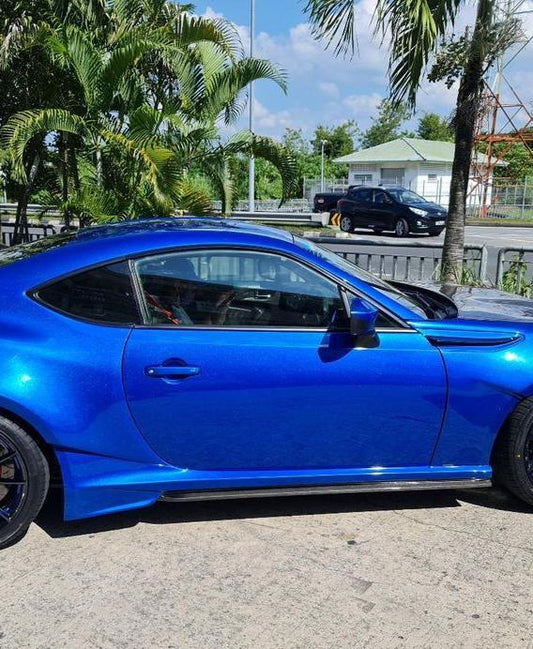 Toyota GT86 86 TRD GT SE Base ZN6 2017 2018 2019 2020 & Scion FR-S FRS ZN6 2013 2014 2015 2016 & Subaru BRZ TS Limited Premium ZN6 2013 2014 2015 2016 2017 2018 2019 2020 (compatible with CMST CITOXE widebody kit) with Aftermarket Parts - CITOXE Side Skirts Carbon Fiber / FRP from CMST Tuning