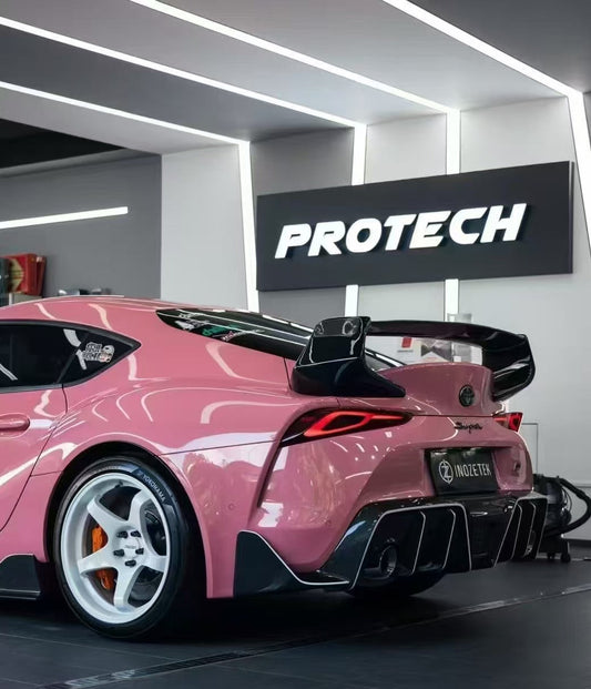 Toyota Supra MK5 A90 A91 3.0 2.0 2020 2021 2022 2023 2024 with Aftermarket Parts - Rear Diffuser Carbon Fiber / FRP from CMST Tuning