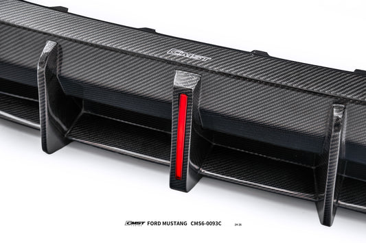 Ford Mustang S650 2.3 Ecoboost 5.0 GT Dark Horse 2024-ON with Aftermarket Parts - V1 Rear Diffuser Carbon Fiber / FRP from CMST Tuning