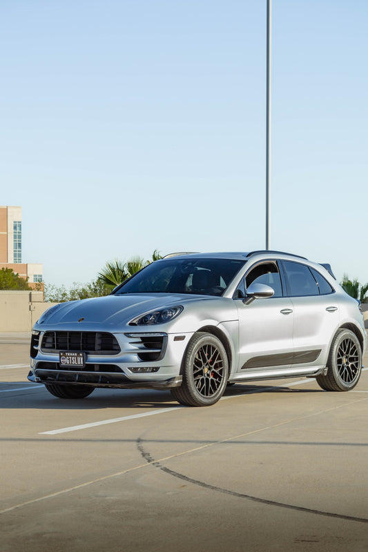 Porsche Macan 95B.1 Base/S/GTS/Sport Edition/Turbo 2015-2018 & Macan 95B.2 Base/S/GTS/Turbo 2019-2021 with Aftermarket Parts - Carbon Fiber & FRP Side Skirts from CMST Tuning
