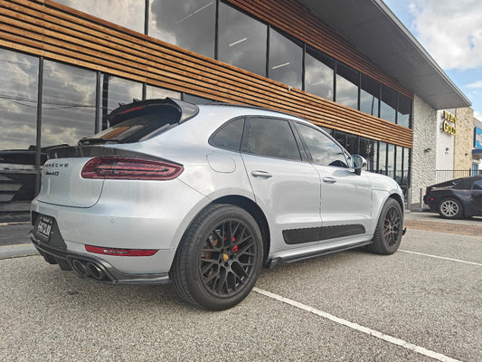 Porsche Macan 95B.1 Base/S/GTS/Sport Edition/Turbo 2015-2018 & Macan 95B.2 Base/S/GTS/Turbo 2019-2021 with Aftermarket Parts - Carbon Fiber & FRP Side Skirts from CMST Tuning