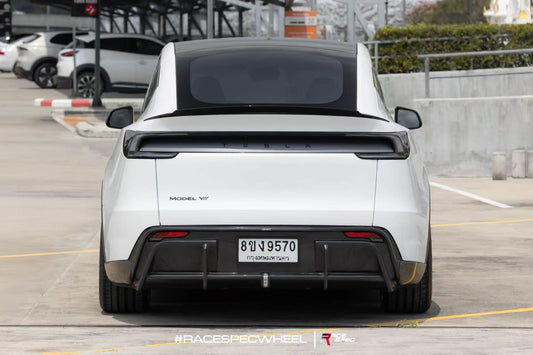Tesla Model Y Juniper 2026-ON with Aftermarket Parts - V2 Rear Diffuser Carbon Fiber / FRP from CMST Tuning