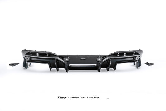 Ford Mustang S650 2.3 Ecoboost 5.0 GT Dark Horse 2024-ON with Aftermarket Parts - V2 Rear Diffuser Carbon Fiber / FRP from CMST Tuning