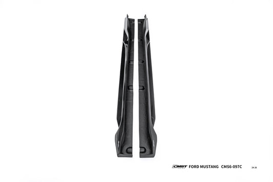 Ford Mustang S650 2.3 Ecoboost 5.0 GT Dark Horse 2024-ON with Aftermarket Parts - V2 Side Skirts Carbon Fiber / FRP from CMST Tuning