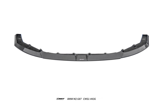BMW M2CS M2 G87 2023-ON with Aftermarket Parts - V2 Style Front Lip Dry Pre-preg Carbon Fiber / FRP from CMST Tuning