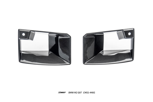 BMW M2CS M2 G87 2023-ON with Aftermarket Parts - Front Side Intake Vent Replacement Trim Dry Pre-preg Carbon Fiber / FRP from CMST Tuning