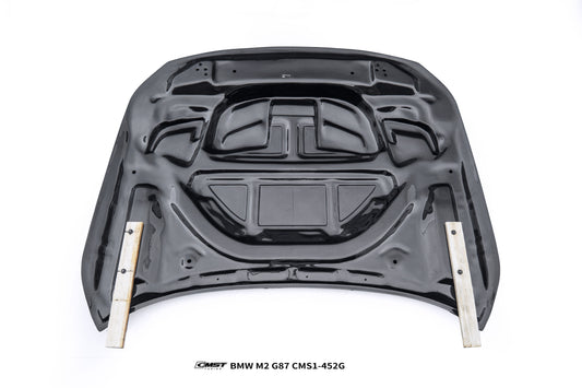 BMW M2CS M2 G87 2023-ON & 2 Series M240i 230i G42 2022-ON with Aftermarket Parts - V3 Style Hood Dry Pre-preg Carbon Fiber / FRP from CMST Tuning