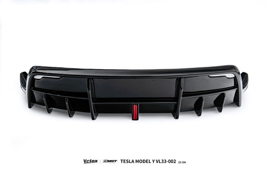Tesla Model Y Juniper 2026-ON with Aftermarket Parts - V2 Rear Diffuser ABS from CMST Tuning