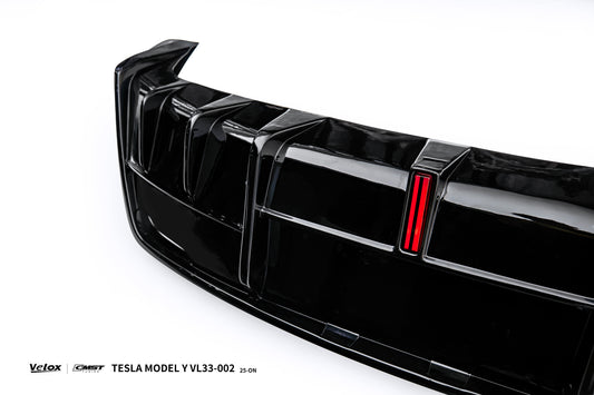 Tesla Model Y Juniper 2026-ON with Aftermarket Parts - V2 Rear Diffuser ABS from CMST Tuning