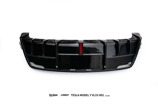 Tesla Model Y Juniper 2026-ON with Aftermarket Parts - V2 Rear Diffuser ABS from CMST Tuning