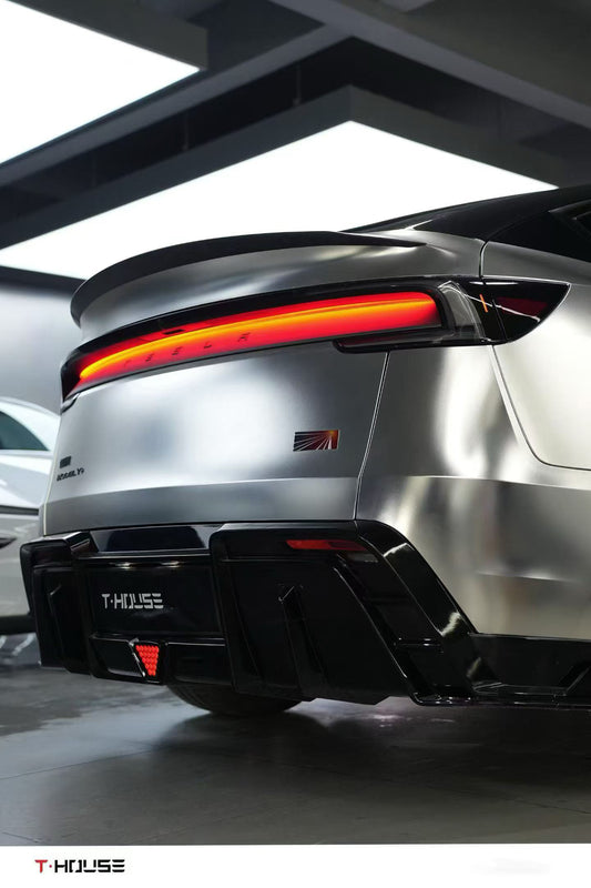 Tesla Model Y Juniper Base Performance 2026-ON with Aftermarket Parts - Rear Spoiler Carbon Fiber / FRP from CMST Tuning