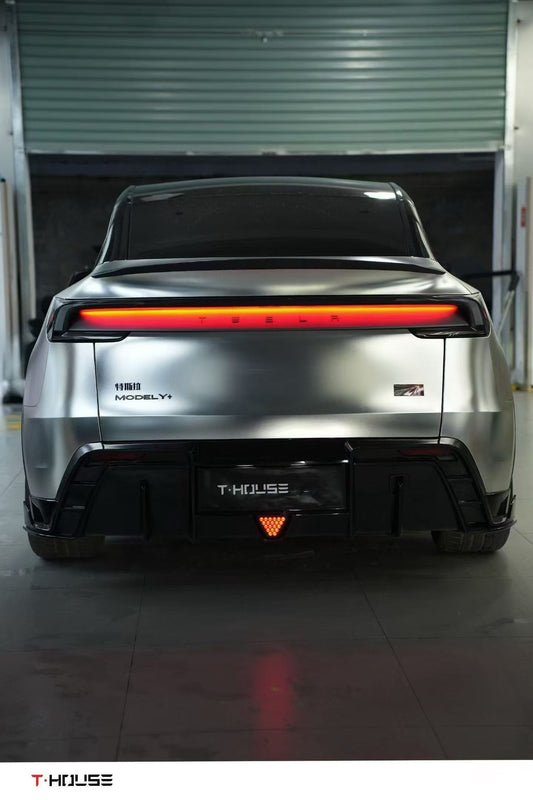 Tesla Model Y Juniper Base Performance 2026-ON with Aftermarket Parts - Rear Spoiler Carbon Fiber / FRP from CMST Tuning