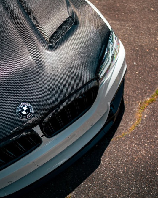 BMW 5 series M550 540 530 G30 (fits both Pre-LCI & LCI) 2017-ON & M5/M5C F90 (Fits Both Pre-LCI & LCI) 2018-ON with Aftermarket Parts - Vented V2 Style Carbon Fiber & FRP Hood Bonnet from CMST Tuning