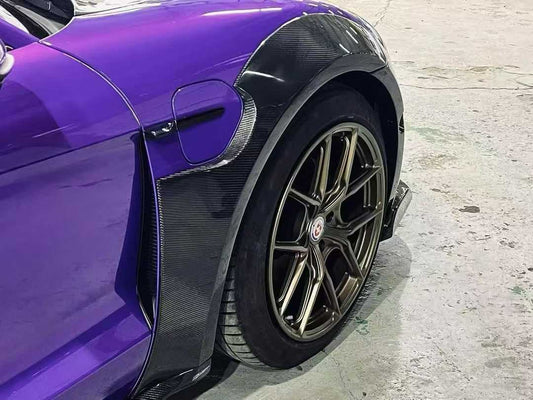Porsche Taycan 9J1 Sedan RWD/4S/GTS/Turbo/Turbo S 2020-ON with Aftermarket Parts - Widebody Wheel Arches Carbon Fiber / FRP from CMST Tuning