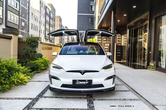 CMST Tuning Carbon Fiber Front Lip for Tesla Model X 2022-ON