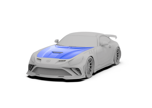 Mercedes Benz AMG GT/GTS/GTC/GTR C190 (fits both Pre-facelift & facelift) 2015 2016 2017 2018 2019 2020 2021 with Aftermarket Parts - Paragon Style Hood Carbon Fiber / FRP from Robot Craftsman