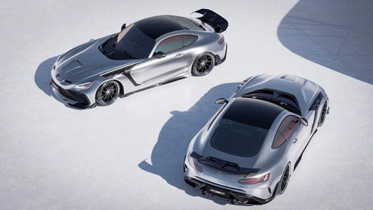 Mercedes Benz AMG GT/GTS/GTC C190 (fits both Pre-facelift & facelift) 2015 2016 2017 2018 2019 2020 2021 with Aftermarket Parts - Paragon Style Front Bumper & Lip Carbon Fiber / FRP from Robot Craftsman