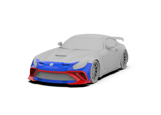 Mercedes Benz AMG GT/GTS/GTC C190 (fits both Pre-facelift & facelift) 2015 2016 2017 2018 2019 2020 2021 with Aftermarket Parts - Paragon Style Front Bumper & Lip Carbon Fiber / FRP from Robot Craftsman