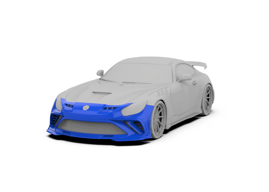 Mercedes Benz AMG GT/GTS/GTC C190 (fits both Pre-facelift & facelift) 2015 2016 2017 2018 2019 2020 2021 with Aftermarket Parts - Paragon Style Front Bumper & Lip Carbon Fiber / FRP from Robot Craftsman