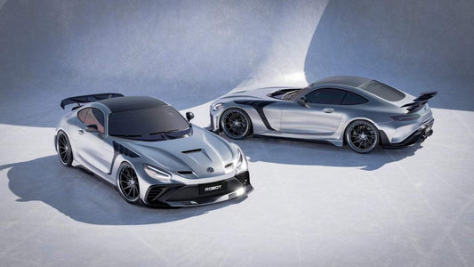 Mercedes Benz AMG GT/GTS/GTC C190 (fits both Pre-facelift & facelift) 2015 2016 2017 2018 2019 2020 2021 with Aftermarket Parts - Paragon Front Fenders Carbon Fiber / FRP from Robot Craftsman