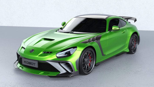 Mercedes Benz AMG GT/GTS/GTC C190 (fits both Pre-facelift & facelift) 2015 2016 2017 2018 2019 2020 2021 with Aftermarket Parts - Paragon Style Front Bumper & Lip Carbon Fiber / FRP from Robot Craftsman
