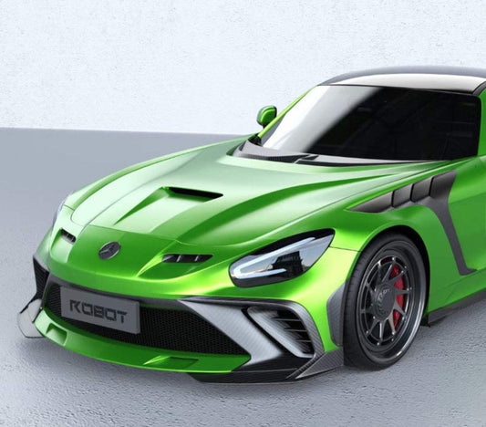 Mercedes Benz AMG GT/GTS/GTC/GTR C190 (fits both Pre-facelift & facelift) 2015 2016 2017 2018 2019 2020 2021 with Aftermarket Parts - Paragon Style Hood Carbon Fiber / FRP from Robot Craftsman