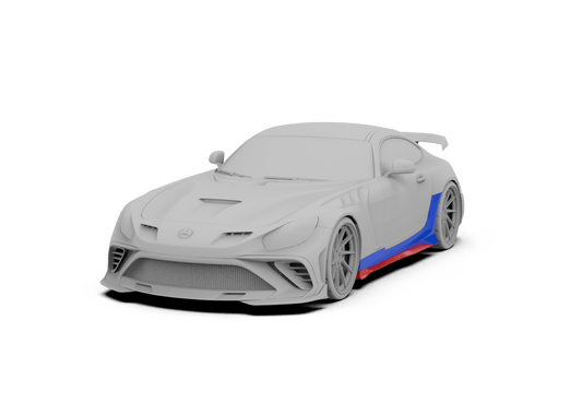 Mercedes Benz AMG GT/GTS C190 (fits both Pre-facelift & facelift) 2015 2016 2017 2018 2019 2020 2021 with Aftermarket Parts - Paragon Side Skirts Carbon Fiber / FRP from Robot Craftsman