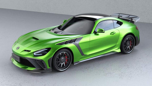 Mercedes Benz AMG GT/GTS/GTC C190 (fits both Pre-facelift & facelift) 2015 2016 2017 2018 2019 2020 2021 with Aftermarket Parts - Paragon Style Front Bumper & Lip Carbon Fiber / FRP from Robot Craftsman