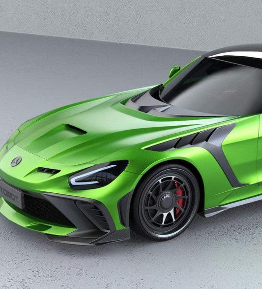 Mercedes Benz AMG GT/GTS/GTC/GTR C190 (fits both Pre-facelift & facelift) 2015 2016 2017 2018 2019 2020 2021 with Aftermarket Parts - Paragon Style Hood Carbon Fiber / FRP from Robot Craftsman