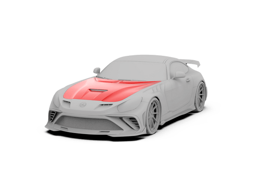 Mercedes Benz AMG GT/GTS/GTC/GTR C190 (fits both Pre-facelift & facelift) 2015 2016 2017 2018 2019 2020 2021 with Aftermarket Parts - Paragon Style Hood Carbon Fiber / FRP from Robot Craftsman