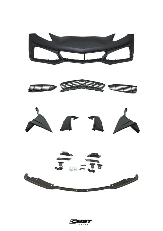 Chevrolet Corvette C7 2014-2019 with Aero Republic's Aftermarket Parts - PP Front Bumper & Front Lip