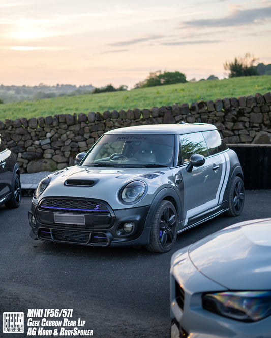 MINI Cooper JCW (John Cooper Works) S Base F56 LCI 2022-ON with Aftermarket Parts - Fog Light Bezel Carbon Fiber/FRP from Geex Village