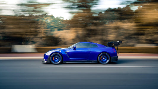 Nissan GTR Nismo T-Spec Black Edition Track Edition Premium Pure CBA DBA EBA 2008 2009 2010 2011 2012 2013 2014 2015 2016 2017 2018 2019 2020 2021 2022 2023 2024 with Aftermarket Parts - "Godzilla" Swan Neck Thor GT Wing Carbon Fiber / FRP from Robot Craftsman
