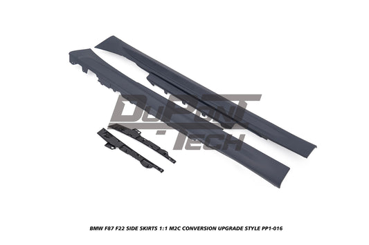 BMW M2/M2C F87 2016 2017 2018 2019 2020 2021 & 2 Series M240i M235i 230i 228i F22 2014 2015 2016 2017 2018 2019 2020 2021 with Aftermarket Parts - 1:1 M2C Conversion Upgrade Style Side Skirts PP Polypropylene from DuPont Tech