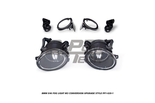 BMW 3 Series 330ci 325ci 320ci E46 1999 2000 2001 2002 2003 2004 2005 with Aftermarket Parts - M3 Conversion Upgrade Style Front Bumper & Fog Light PP Polypropylene from DuPont Tech
